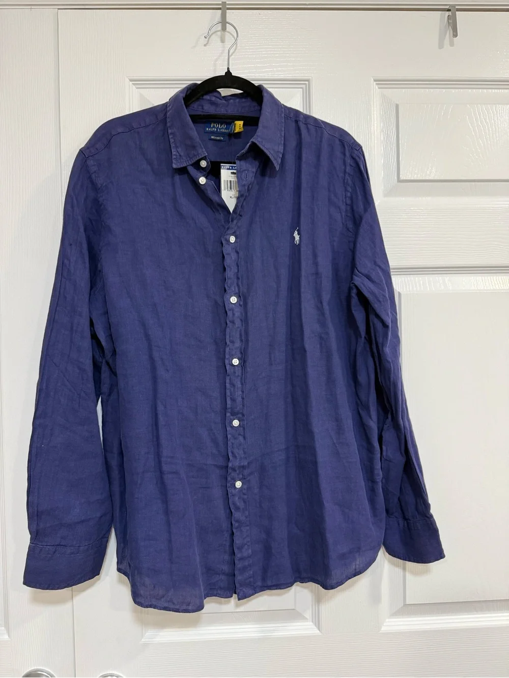 Polo by Ralph Lauren Navy Blue Long-Sleeve Button-Down Shirt
